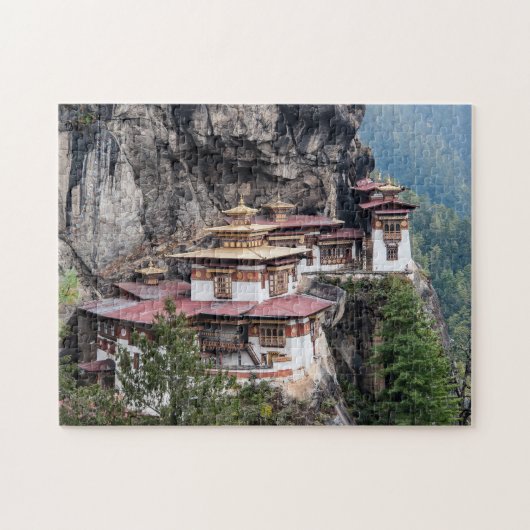 Paro Taktsang: het Nest-klooster van de Tijger - B Legpuzzel (Horizontaal)