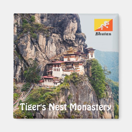 Paro Taktsang: het Nest-klooster van de Tijger - B Magneet (Voorkant)