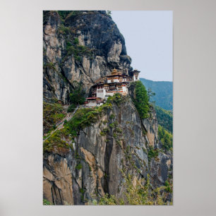 Paro Taktsang: het Nest-klooster van de Tijger - B Poster
