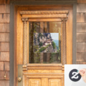 Paro Taktsang: het Nest-klooster van de Tijger - B Raamsticker (Huis Deur)