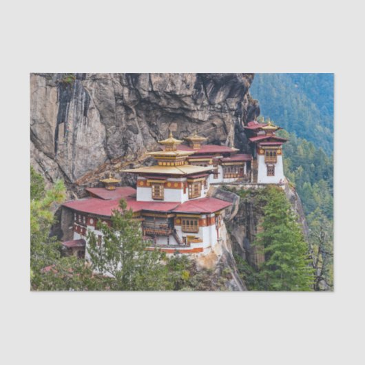 Paro Taktsang: het Nest-klooster van de Tijger - B Tissuepapier (Voorkant)