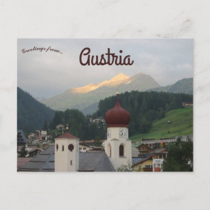 Parochiekerk van St. Anton am Arlberg Oostenrijk Briefkaart