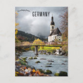 Parochiekerk van St Sebastian Duitsland Briefkaart (Voorkant)