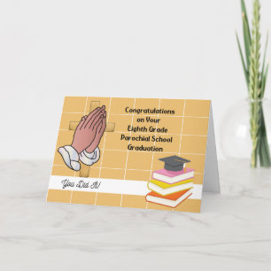 Parochiële diploma-uitreiking 8e klas kaart