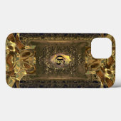 Parocollet Chic  Monogram Case-Mate iPhone Case (Achterkant (horizontaal))
