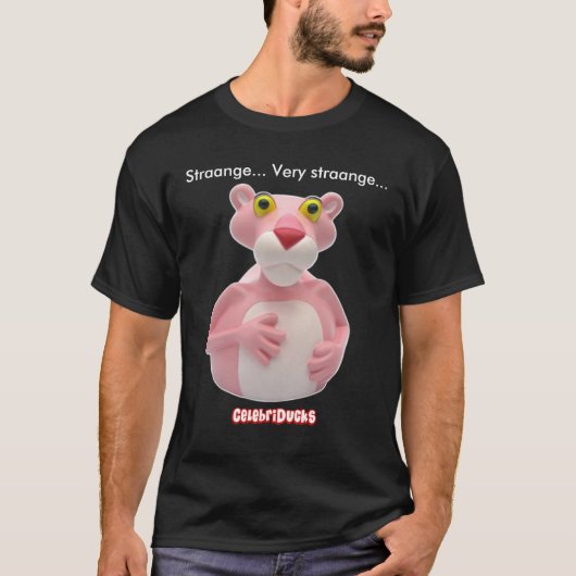 Parodie rose CelebriDucks de T-shirt de panthère (Devant)