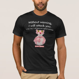 Parodie rose CelebriDucks. de T-shirt de panthère