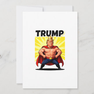 Parodische superheld Trump karikatuur Kaart