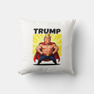 Parodische superheld Trump karikatuur Kussen