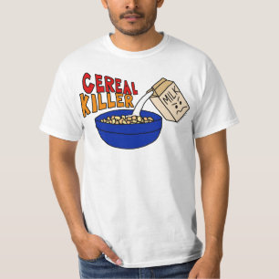 Parody Cereal Killer Breakfast Food Humor T-shirt