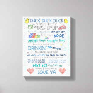 Parody jay stil bob grappig baby canvas afdruk