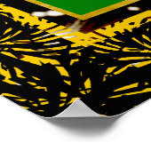 Paroisses Jamaica Colours Hummer Poster d'oiseaux (Coin)