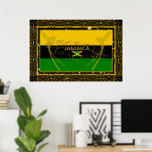 Paroisses Jamaica Colours Hummer Poster d'oiseaux (Bureau à domicile)