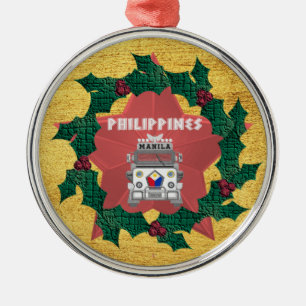 Parol, Filippijnse lantaarn Jeepney Metalen Ornament