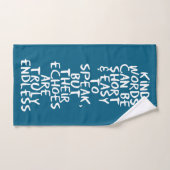 Paroles aimables (Serviette à main)