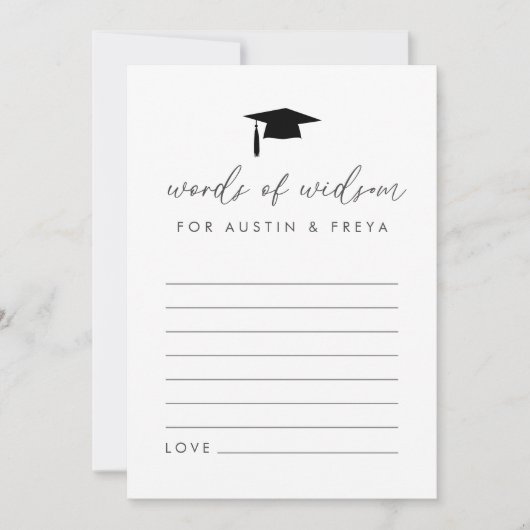 Paroles de cartes de sagesse (Devant)