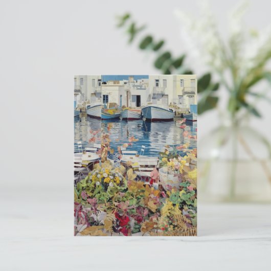 Paros 1985 briefkaart (Staand voorkant)