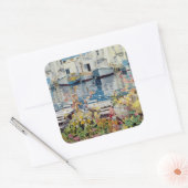 Paros 1985 vierkante sticker (Envelop)