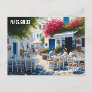 Paros Griekenland Eilanden Travel Cafe Briefkaart