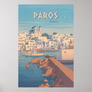 Paros Griekenland Reisposter Poster