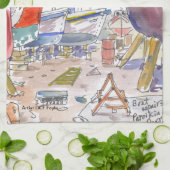 Paros Griekenland Theedoek (Gevouwen)