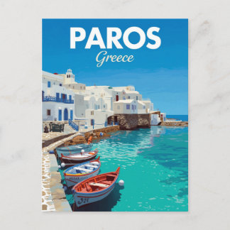 Paros Naoussa Haven Griekse Cycladen Briefkaart
