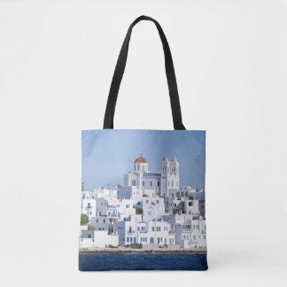 Paros Village Naoussa Island Uitzicht Draagtas
