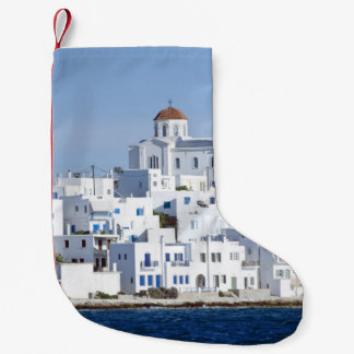Paros Village Naoussa Island Uitzicht Kleine Kerstsok