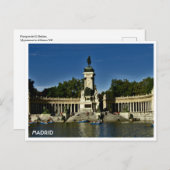 Parque El Retiro, Madrid Briefkaart (Voorkant / Achterkant)
