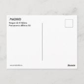 Parque El Retiro Madrid Briefkaart (Achterkant)