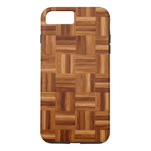 Parquet iPhone 7 Plus stevige hoes (Achterkant)