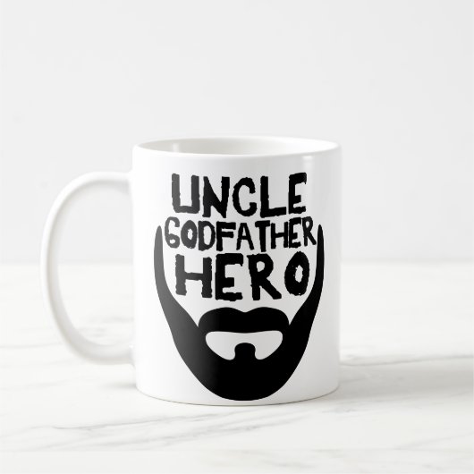 Parrain de bébé de tasse de café d'oncle Godfather (Gauche)