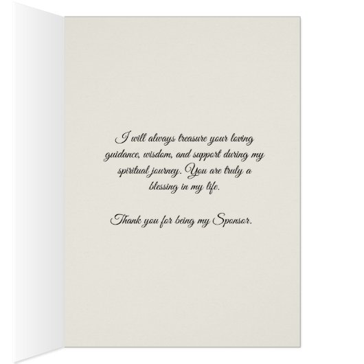 Parrain de Confirmation Saint-Esprit (Intérieur (Droit))