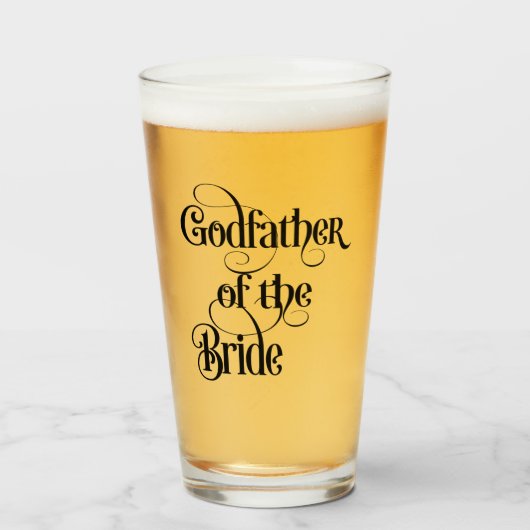 Parrain de la Mariée Verre (Devant (rempli))