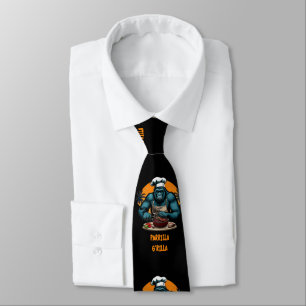 Parrilla G'rilla Master BBQ Grillspassie Leuke Pun Stropdas