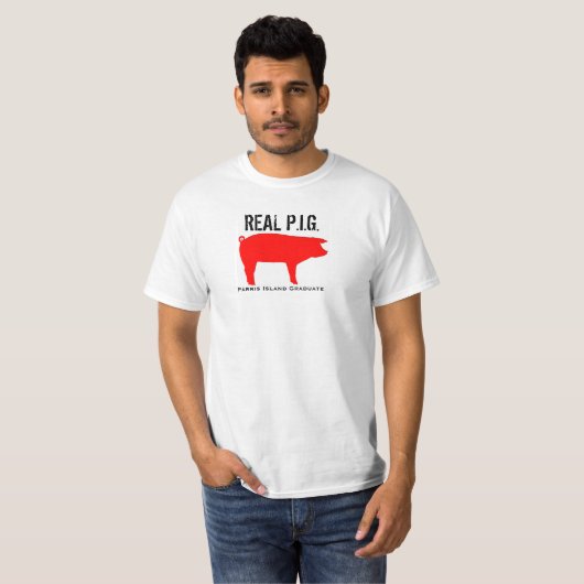Parris Island Afstuderen "PIG" T-Shirt (Voorkant volledig)