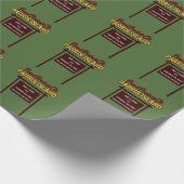 Parris Island "Sign" Linen Wrapping Paper - 30"x6" Cadeaupapier (Hoek)