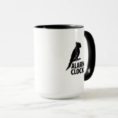 Parrot Alarm Clock Funny Pet Owner Mug Mok (Voorkant rechts)