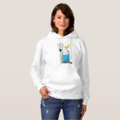 Parrot als Chef met pet voor het koken Hoodie (Voorkant volledig)
