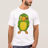 Parrot als Piraat met Eyepatch T-shirt (Voorkant)