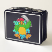 Parrot als piraat met zwaard (Achterkant)