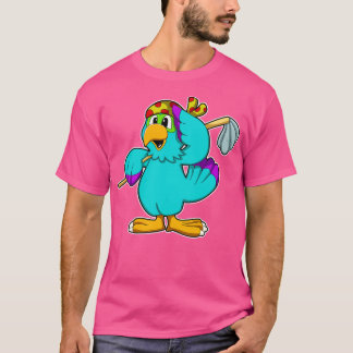 Parrot als schoonmaakmiddel met pop t-shirt
