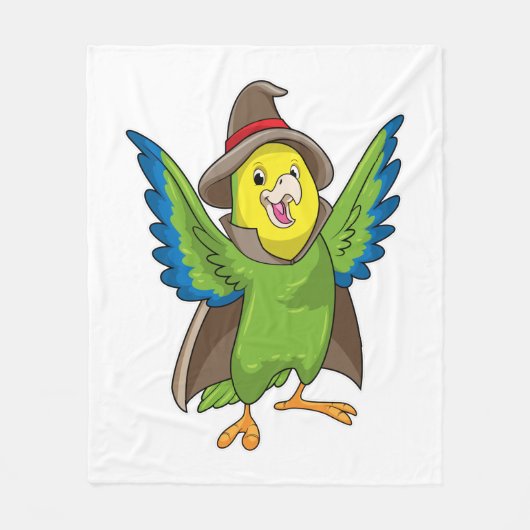 Parrot als Tovenaar met Pet Fleece Deken (Voorkant)