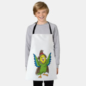 Parrot als Tovenaar met Pet Schort (Gedragen)