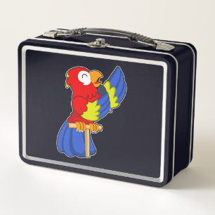 Parrot als zanger met microfoon