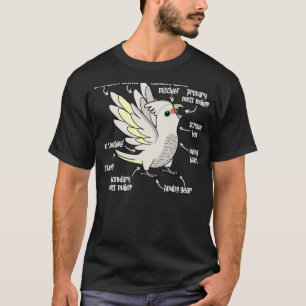 Parrot Anatomie I Goffins Cockatau T-shirt