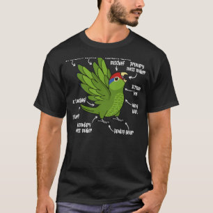 Parrot Anatomie I Mexicaans Rood met Amazon T-shirt
