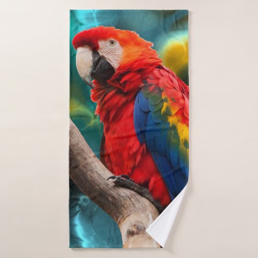 Parrot Art 1 Serviette de bain ensemble (Serviette de bain)