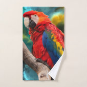 Parrot Art 1 Serviette de bain ensemble (Serviette à main)
