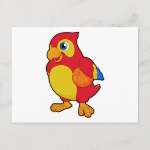Parrot Basketball Sports Briefkaart